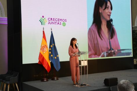 En la clausura de la convención “Crecemos Juntas: encuentro nacional de mujeres rurales”