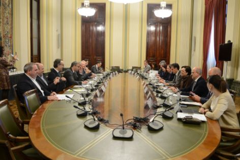 Hoy, en una reunión con Cooperativas Agro-alimentarias de España