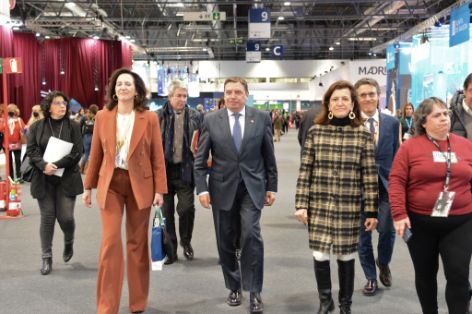 En el estand del Ministerio de Agricultura, Pesca y Alimentación en FITUR