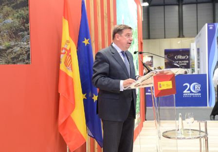 En el estand del Ministerio de Agricultura, Pesca y Alimentación en FITUR