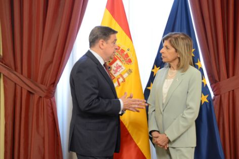 Hoy, durante una reunión en Madrid