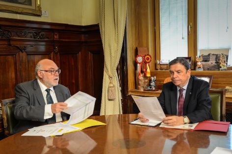 Hoy, en la sede del ministerio