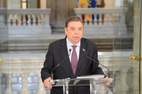 Hoy, en la reunión con las organizaciones profesionales agraria Asaja, COAG y UPA