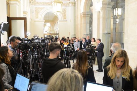 Hoy, en la reunión con las organizaciones profesionales agraria Asaja, COAG y UPA