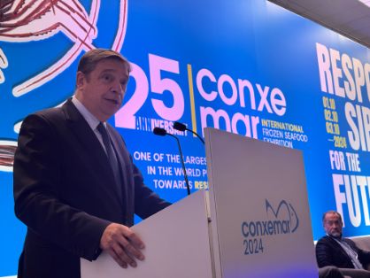 Hoy, en la inauguración de la feria Conxemar 2024  