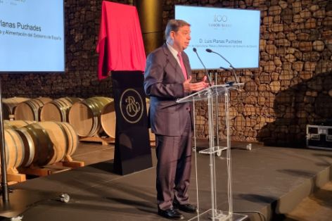 Hoy, en Haro (La Rioja), en el centenario de Bodegas Ramón Bilbao