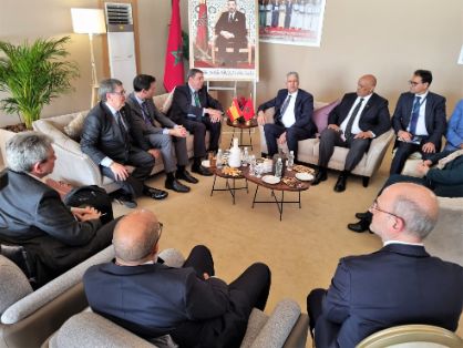 Reunión bilateral con el ministro de Agricultura, Pesca Marítima, Desarrollo Rural y Agua y Bosques del Reino de Marruecos