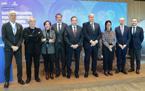 Hoy, en la presentación de un informe de KPMG sobre gastronomía española
