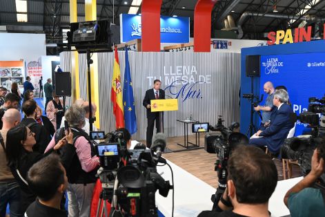 Hoy, en Vigo, en la inauguración de la feria Conxemar