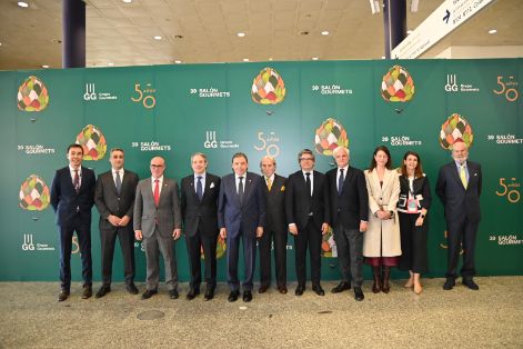 Hoy, en la inauguración de la 39ª edición de Salón Gourmets