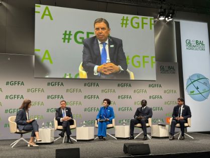 Hoy, en Berlín, en un evento de la FAO sobre la gestión del agua