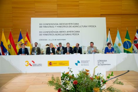Hoy, en la clausura de la XII Conferencia Iberoamericana Ministerial de Agricultura y  Pesca