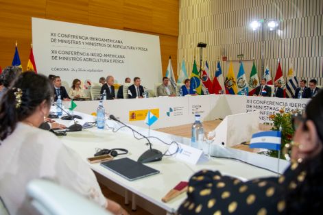 Hoy, en la clausura de la XII Conferencia Iberoamericana Ministerial de Agricultura y  Pesca