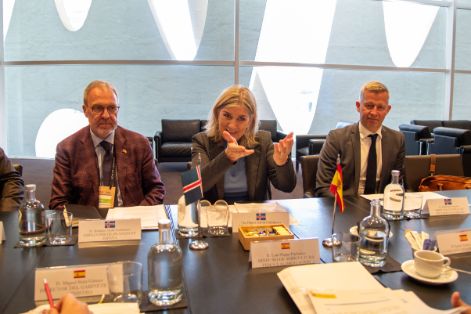 Hoy, en el marco de la feria Seafood Expo Global, en Barcelona