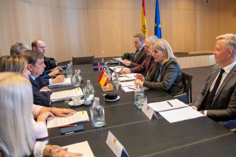 Hoy, en el marco de la feria Seafood Expo Global, en Barcelona