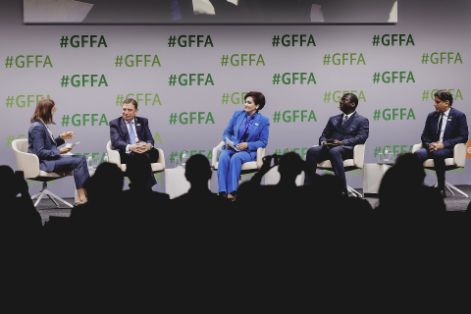 Hoy, en Berlín, en un evento de la FAO sobre la gestión del agua