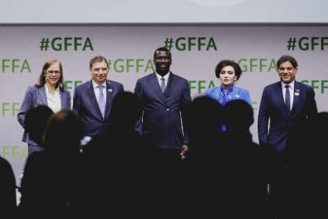 Hoy, en Berlín, en un evento de la FAO sobre la gestión del agua