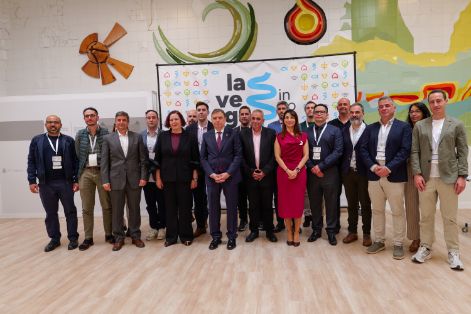 Hoy, en un encuentro con empresas emergentes en La Vega Innova