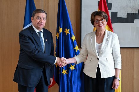 Hoy, en el marco de la visita de Estado del presidente Macron a España