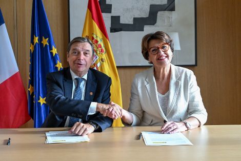 Hoy, en el marco de la visita de Estado del presidente Macron a España