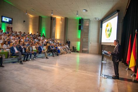 Hoy, en un evento de la empresa John Deere en su sede de Parla (Madrid)
