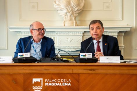 Hoy, en Santander, en la clausura de un curso sobre gastronomía 