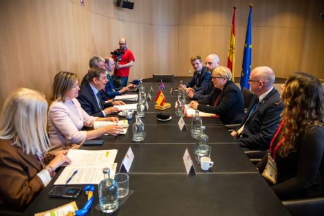 Hoy, en el marco de la feria Seafood Expo Global, en Barcelona