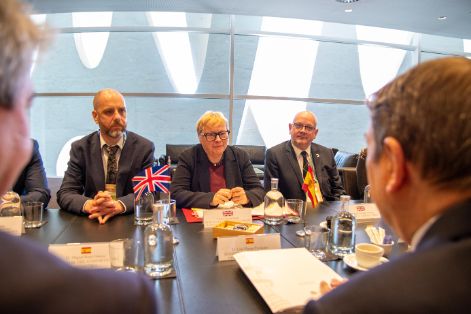 Hoy, en el marco de la feria Seafood Expo Global, en Barcelona