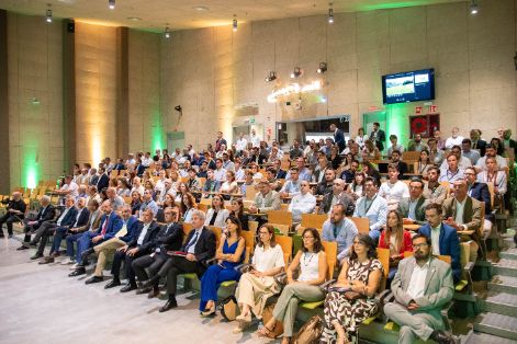 Hoy, en un evento de la empresa John Deere en su sede de Parla (Madrid)