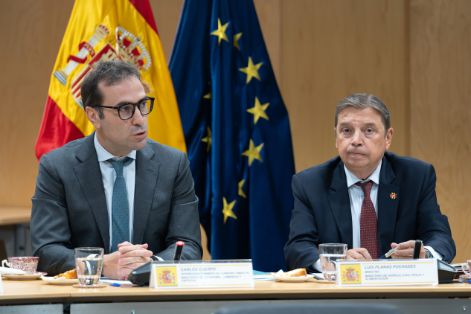Hoy, en una reunión de los ministros de Economía y de Agricultura con organizaciones de la industria agroalimentaria el ministerio de Economía  