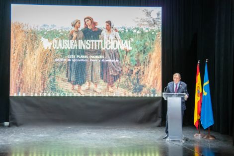 Hoy, en A Caridá (Asturias), con motivo del Año Internacional de la Agricultora 