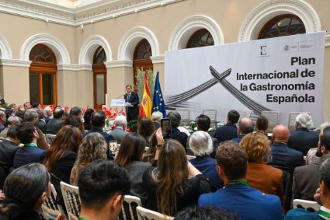 Hoy, en la presentación del Plan Internacional de la Gastronomía Española
