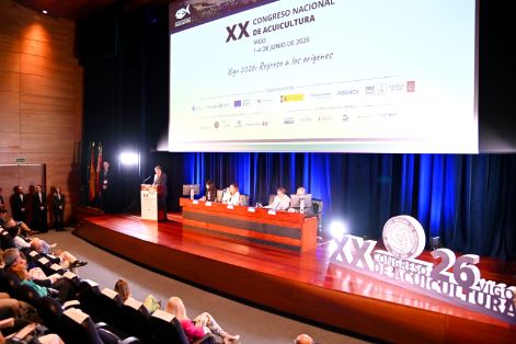 Hoy, en Vigo, en la inauguración del XX Congreso Nacional de Acuicultura 