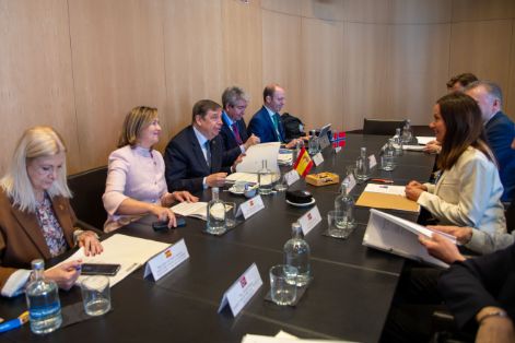 Hoy, en el marco de la feria Seafood Expo Global, en Barcelona