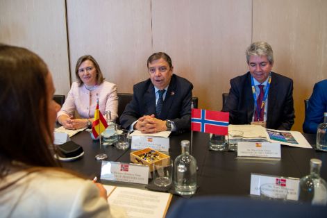 Hoy, en el marco de la feria Seafood Expo Global, en Barcelona