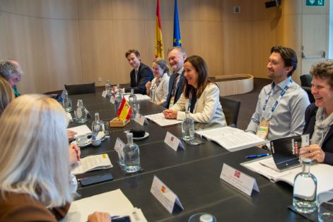 Hoy, en el marco de la feria Seafood Expo Global, en Barcelona