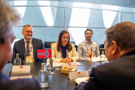 Hoy, en el marco de la feria Seafood Expo Global, en Barcelona