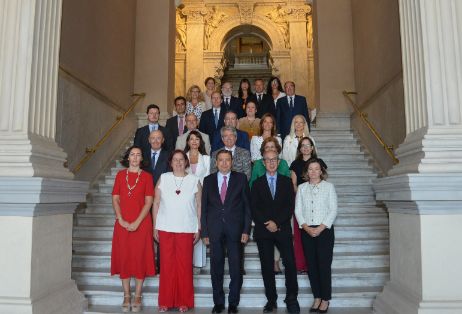 Hoy, en la sede del ministerio 