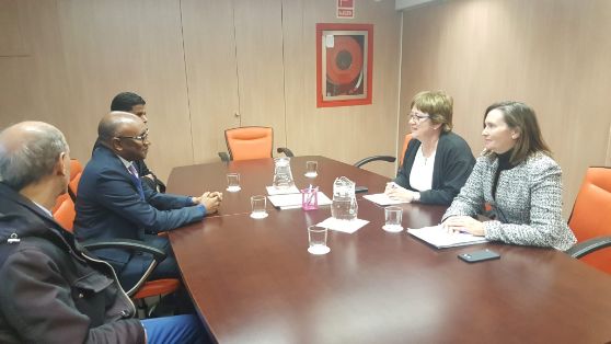 Hoy, en la sede de la Secretaría General de Pesca 