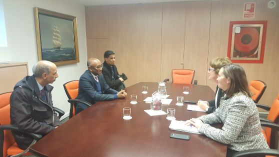 Hoy, en la sede de la Secretaría General de Pesca 