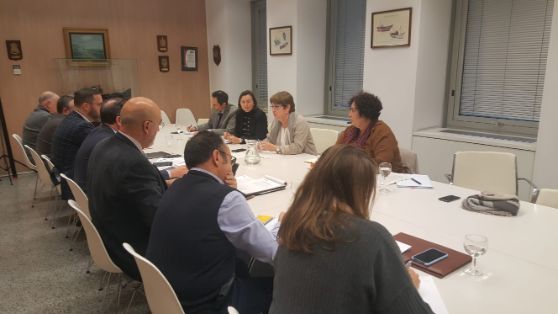 Hoy, en la sede de la Secretaría General de Pesca