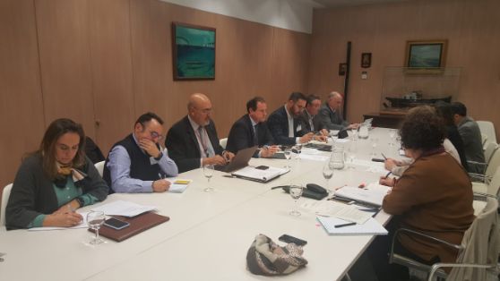 Hoy, en la sede de la Secretaría General de Pesca