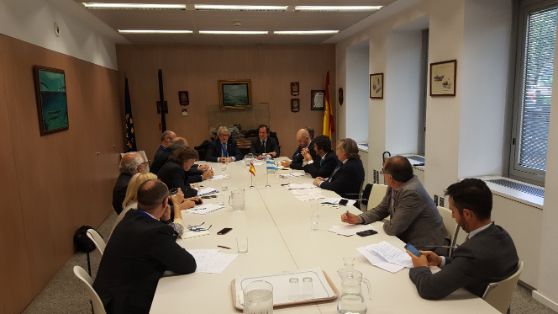 Hoy, en la sede de la Secretaría General de Pesca