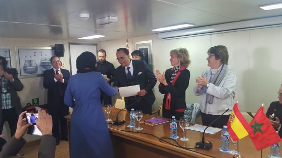 HOY, EN LA CLAUSURA DEL PROGRAMA DE CAPACITACIÓN PESQUERA A BORDO DEL BUQUE ESCUELA Y DE COOPERACIÓN INTERMARES EN NADOR (MARRUECOS)