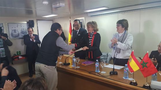 HOY, EN LA CLAUSURA DEL PROGRAMA DE CAPACITACIÓN PESQUERA A BORDO DEL BUQUE ESCUELA Y DE COOPERACIÓN INTERMARES EN NADOR (MARRUECOS)