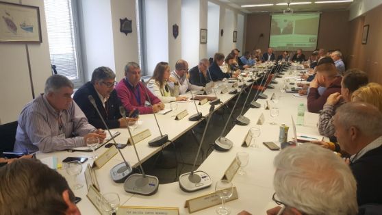 Hoy, en la sede de la Secretaría General de Pesca 