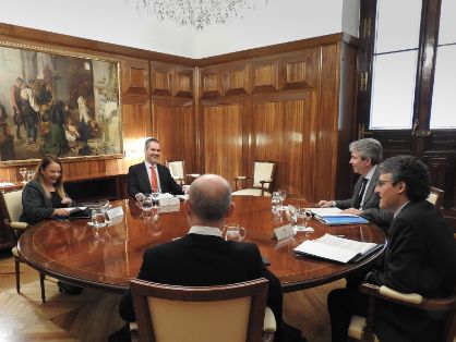 Hoy, en la sede del Ministerio