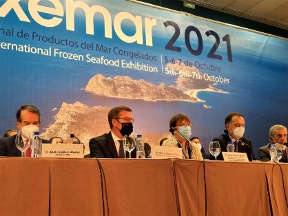 HOY, EN LA INAUGURACIÓN DE LA 22ª EDICIÓN DE LA FERIA INTERNACIONAL DE PRODUCTOS DEL MAR CONGELADOS “CONXEMAR 2021” 