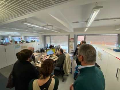 Hoy, en la sede de la Secretaría General de Pesca 