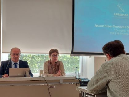 Hoy, en la inauguración de la Asamblea General de Apromar 